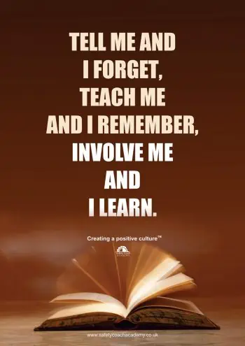 Involve Me and I Learn Poster