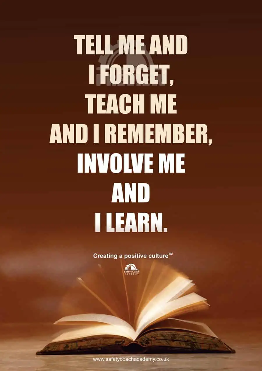 Involve Me and I Learn Poster Involve Me and I Learn Poster