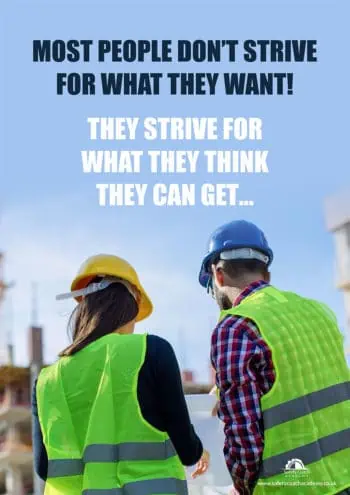 Strive for what you want poster